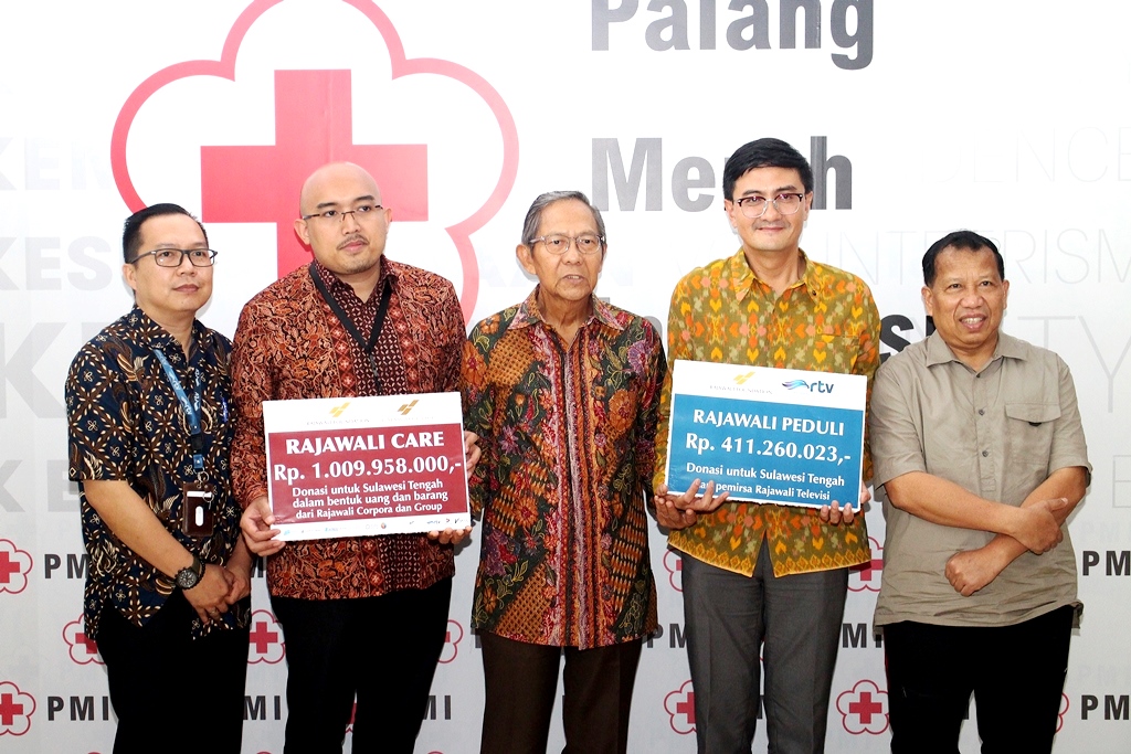 1107 Rajawali Serahkan Bantuan untuk Korban Gempa dan Tsunami di Sulteng